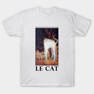 Le Cat - Pierre Bonnard (1867-1947) The White Cat 1894 T-Shirt